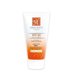 کرم ضد آفتاب کرم پودری فاقد چربی SPF60 مای ۵۰ میلی لیتر