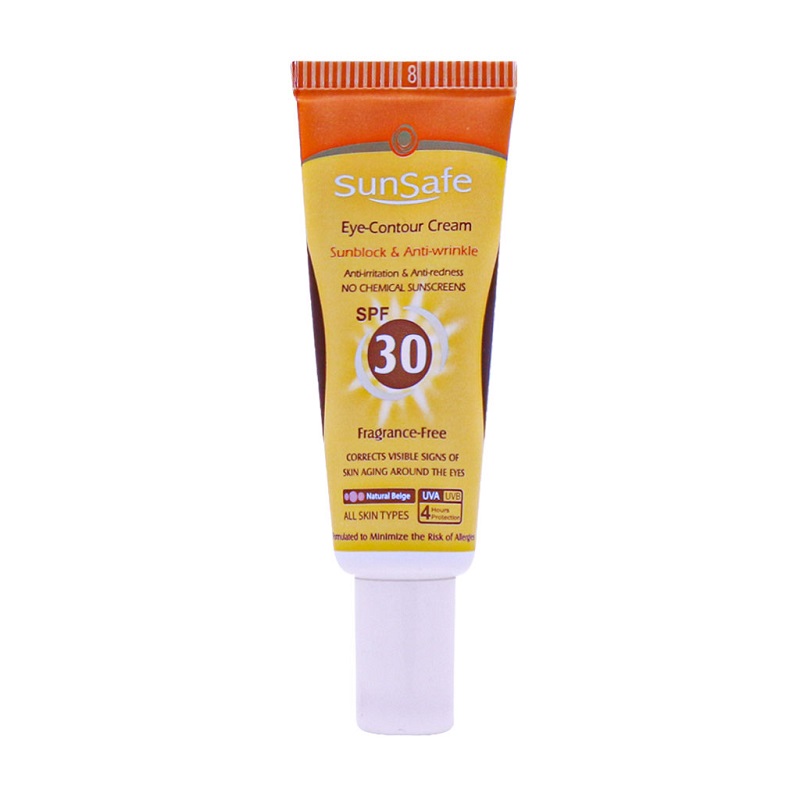 کرم دور چشم حاوی ضد آفتاب رنگی SPF30 سان سیف 20 میلی لیتر