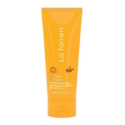 کرم ضد آفتاب و ضدلک بی رنگ پوست های چرب +SPF50 لافارر 30 میلی لیتر