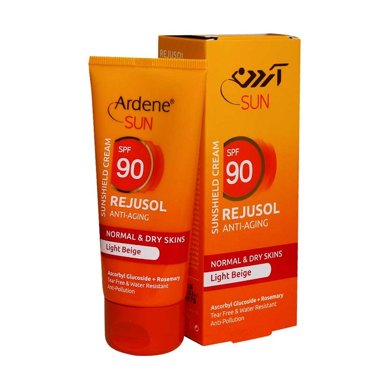 کرم ضد آفتاب و ضد چروک بژ روشن با SPF90 آردن ۵۰ گرم