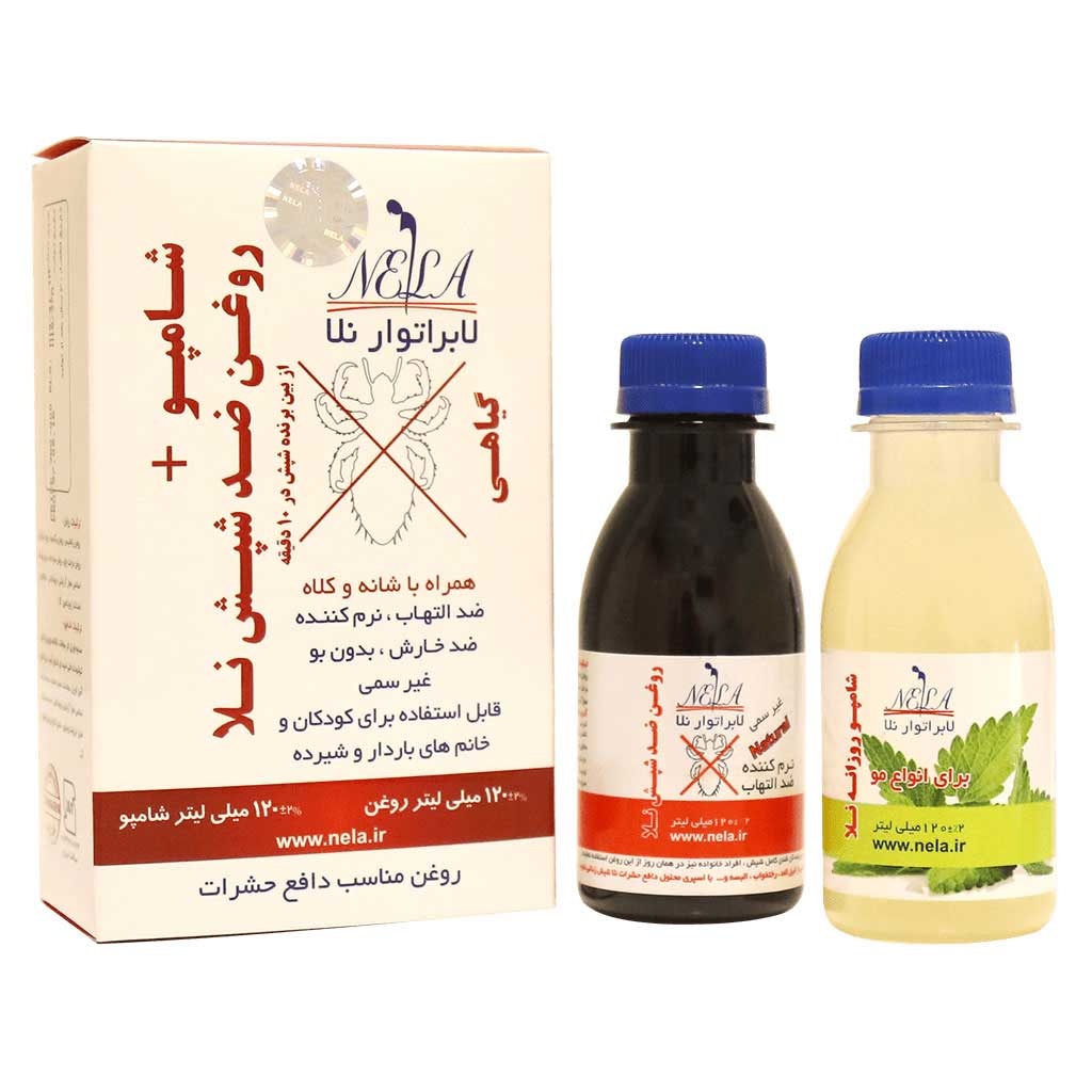 شامپو و روغن نلا آنتی نیت 120 میلی لیتر 