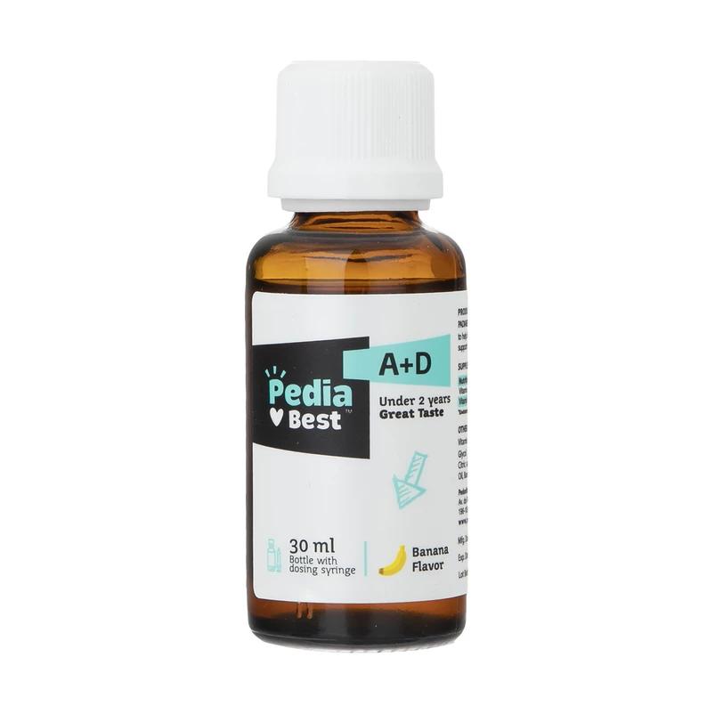 قطره خوراکی ویتامین آ+د با طعم موز پدیابست 30 میلی لیتری