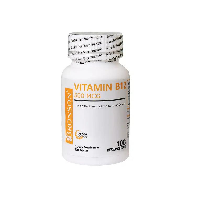 قرص ویتامین B12 500 MCG برونسون ۱۰۰ عدد