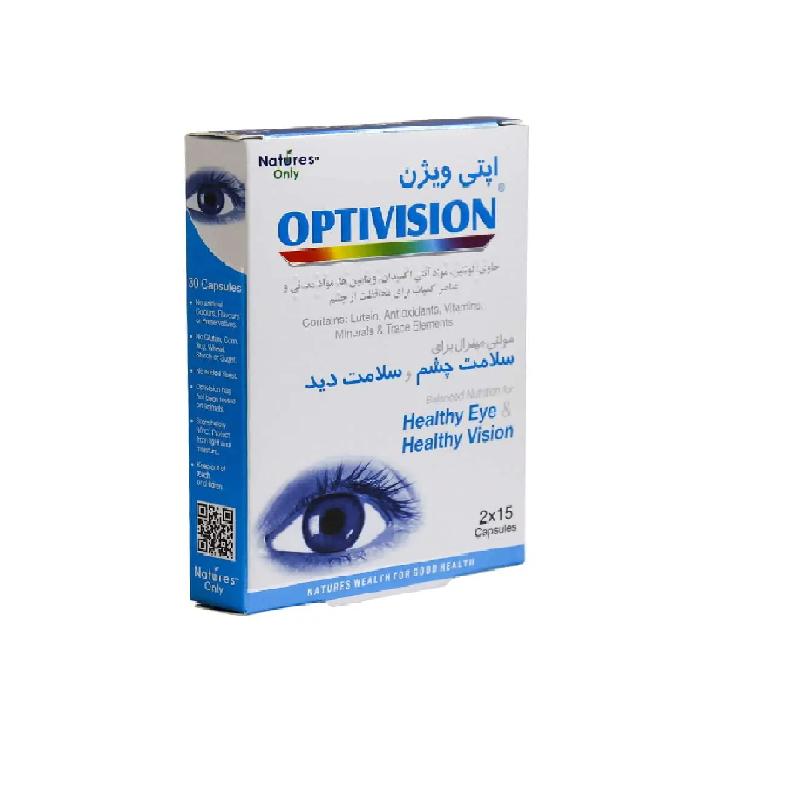 کپسول اپتی ویژن نیچرز اونلی 30 عدد