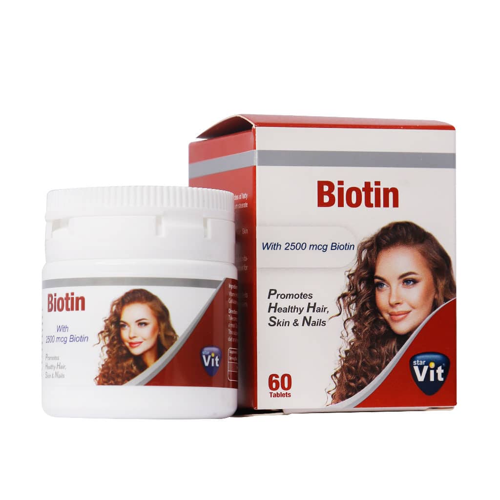قرص بیوتین استار ویت (2500 میلی گرم) 60 عددی