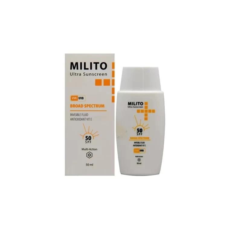 کرم ضد آفتاب فلوئید SPF50 میلیتو
