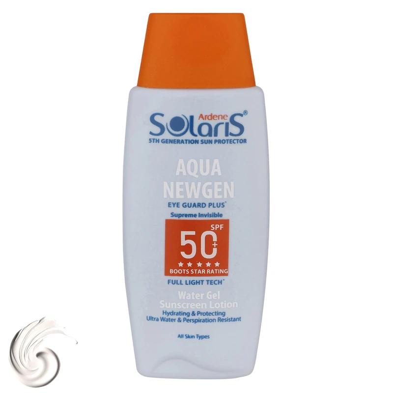 لوسیون ضد آفتاب آبرسان فاقد چربی SPF 50 آکوا نیوژن بدون رنگ آردن سولاریس