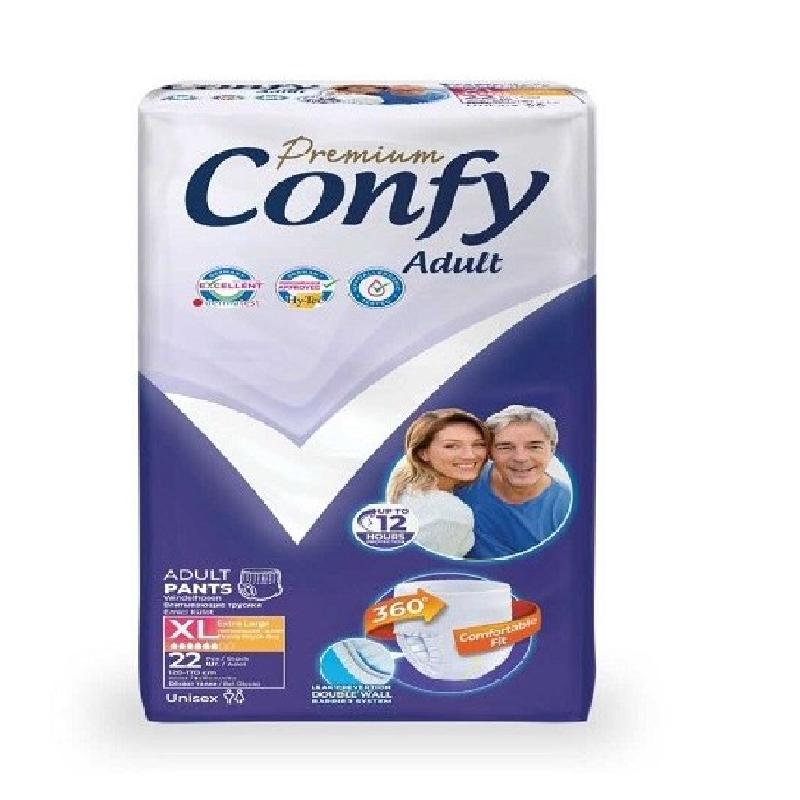 پوشینه شورتی بزرگسال کانفی سایز XL بسته 22 عددی
