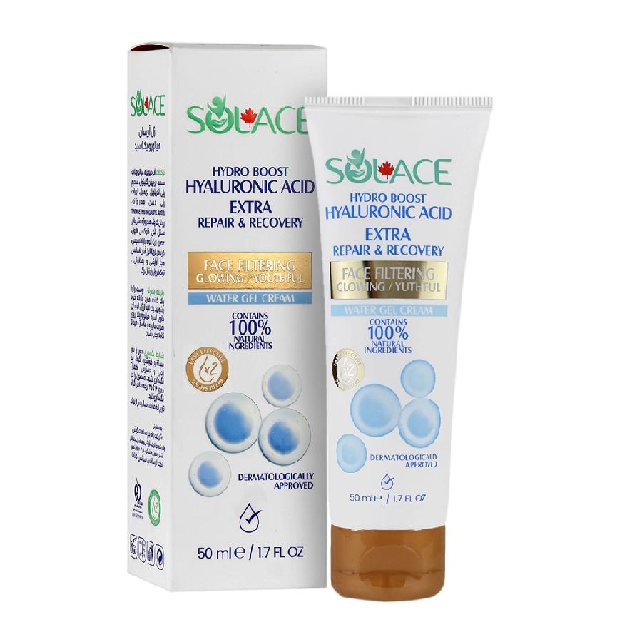 ژل کرم آبرسان هیالورونیک اسید سولس با جذب سریع 50ml