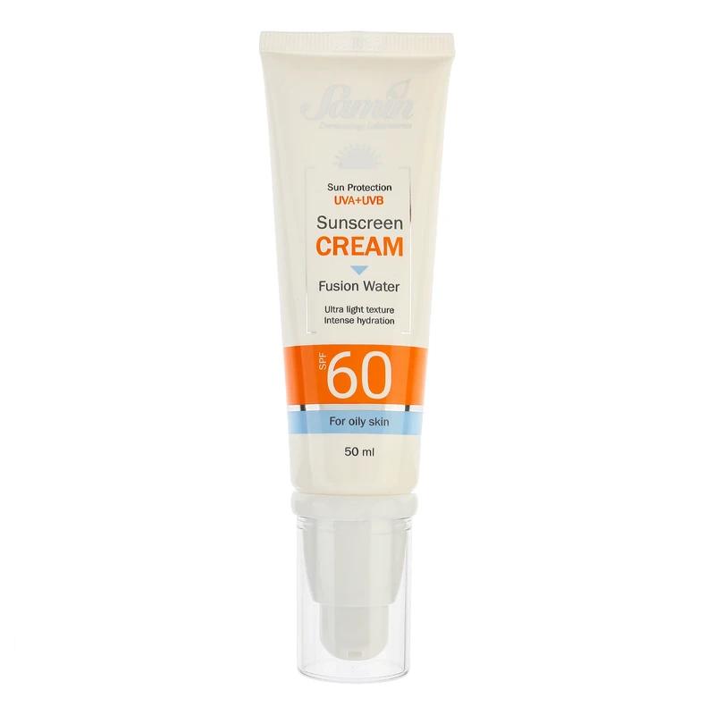 ضد آفتاب فیوژن واتر پوست چرب SPF60 ثمین 50 میلی لیتر