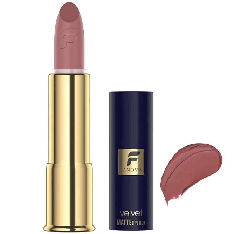 رژ لب جامد کالباسی حاوی ویتامین E فانوما مدل Velvet Matte شماره 08