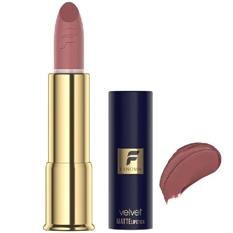 رژ لب جامد کالباسی حاوی ویتامین E فانوما مدل Velvet Matte شماره 07