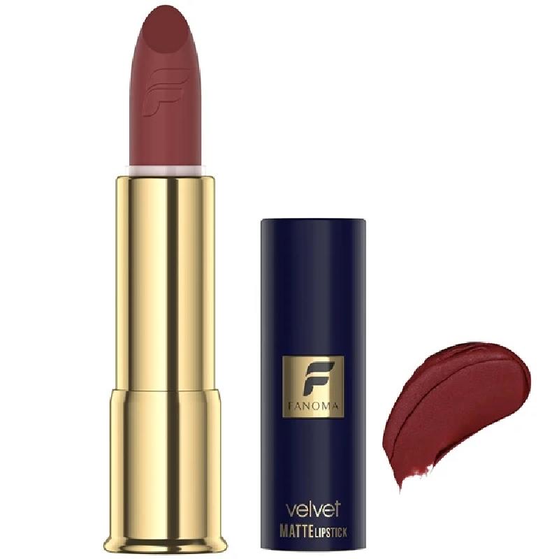 رژ لب جامد کالباسی حاوی ویتامین E فانوما مدل Velvet Matte شماره 17