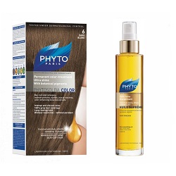 پک رنگ موی شماره 6 + روغن فیتو مدل سوپرمی مخصوص موهای خیلی خشک