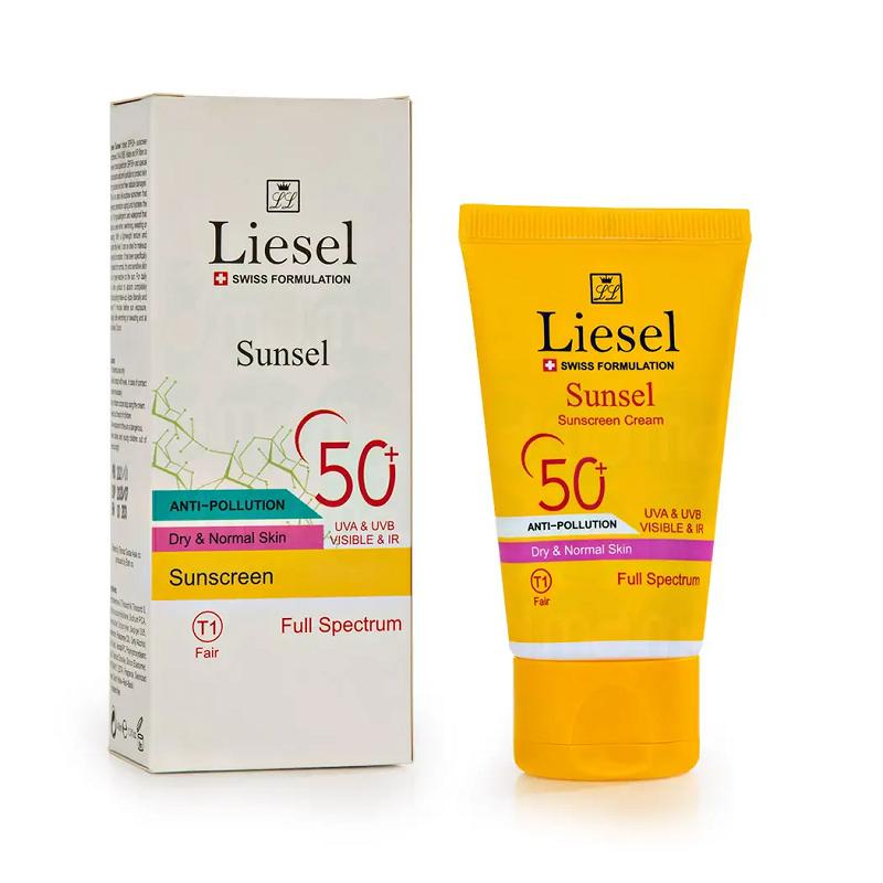 کرم ضد آفتاب رنگی برای پوست خشک +SPF 50 مدل T1 Fair لایسل 40 میلی لیتر