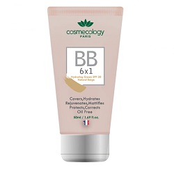 بی بی کرم 6در1 SPF20 بژ طبیعی کاسمکولوژی 50 میلی لیتر