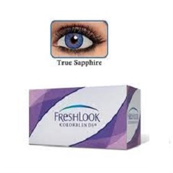 لنز رنگی ابی یاقوتی فرش لوک مدل COLORBLENDS