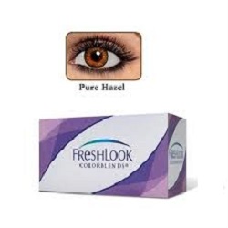 لنز رنگی فندقی یکدست فرش لوک مدل COLORBLENDS