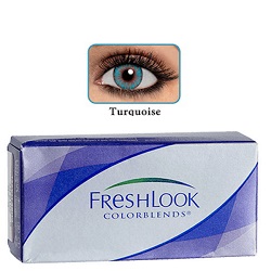 لنز رنگی فیروزه ای فرش لوک مدل COLORBLENDS