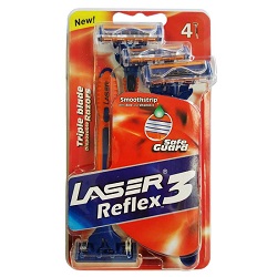 تیغ اصلاح مردانه 3 تیغه لیزر مدل Reflex بسته 4 عددی