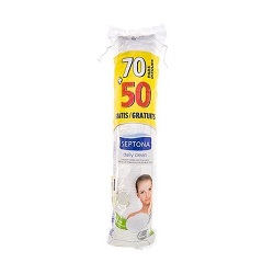 پد آرایشی دو طرفه بسته 70 + 50 عددی سپتونا