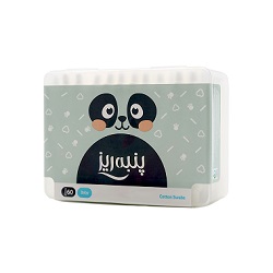 گوش پاک کن مدل نوزادی خرسی پنبه ریز 60 عدد