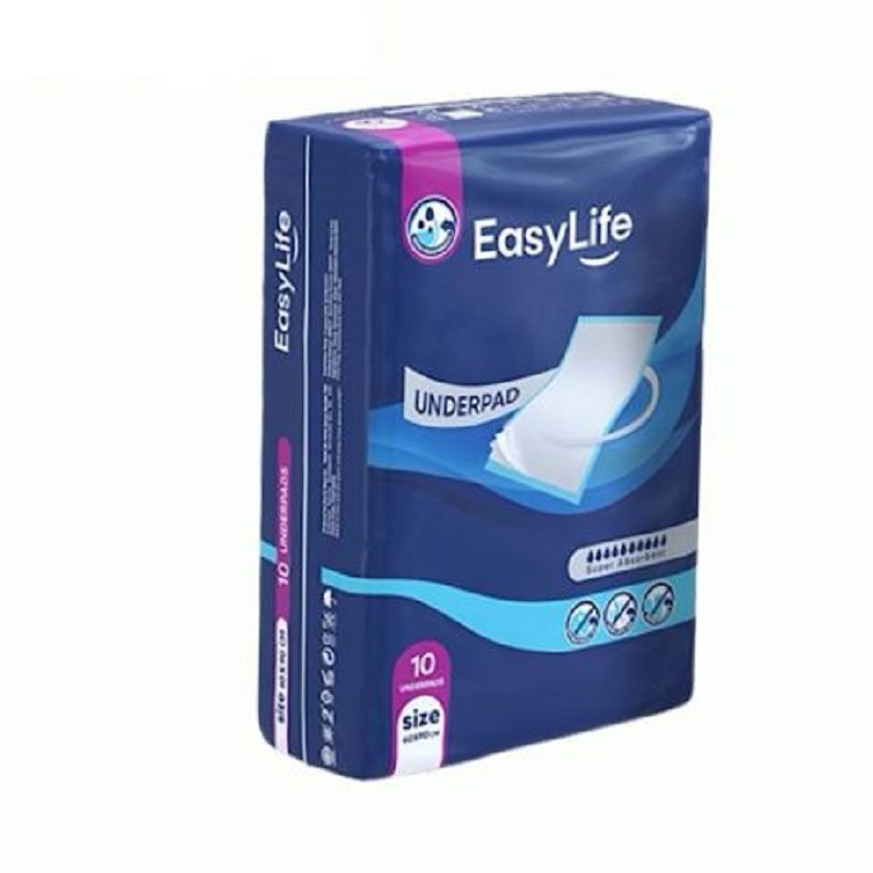 زیر انداز بهداشتی سایز 60X90 سانتی متر بسته ایزی لایف 10 عددی
