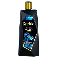 شامپو سر و بدن ذغالی راپیدو 400 گرم