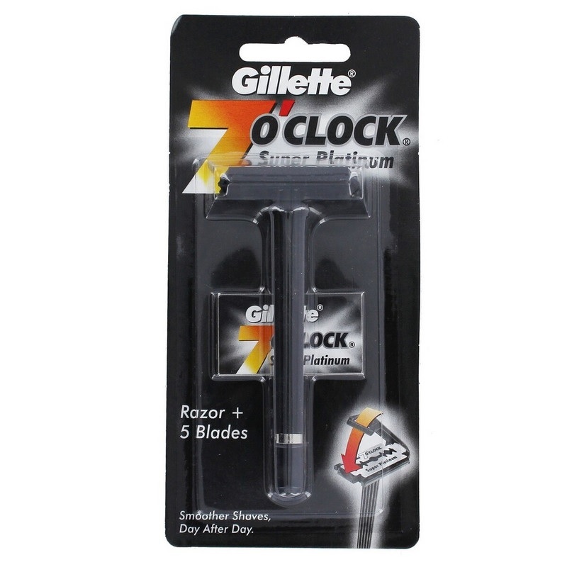 خود تراش سنتی مدل O’Clock 7 Super Platinum ژیلت