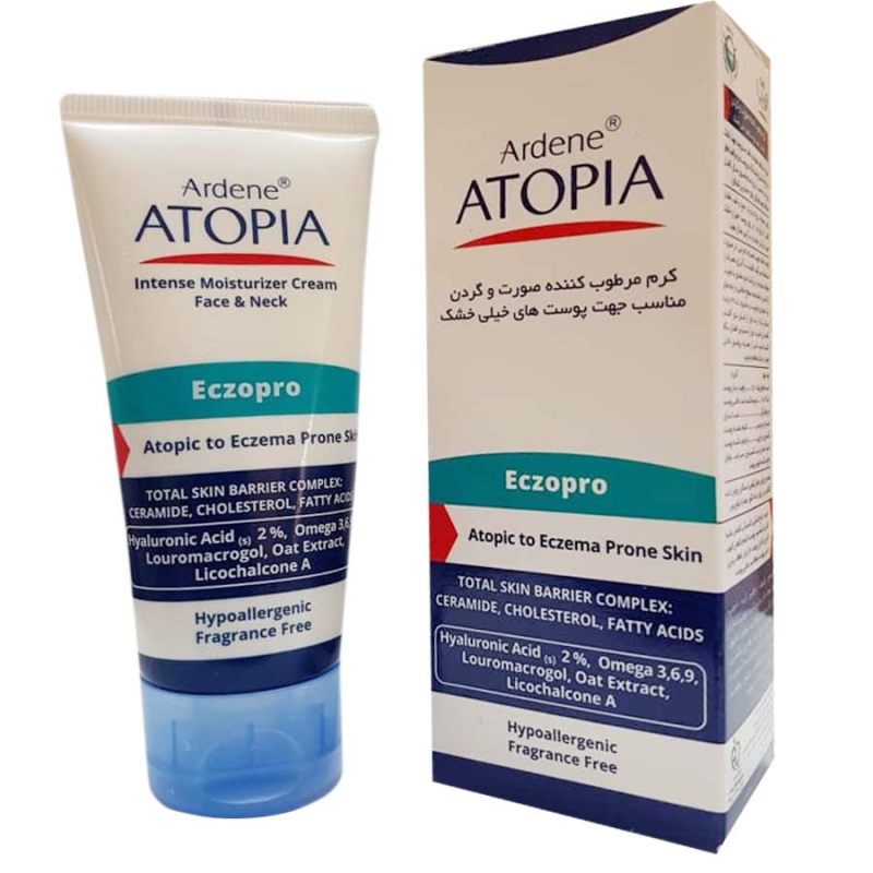 کرم مرطوب کننده صورت و گردن آتوپیا اکزپرو آردن 50 گرم
