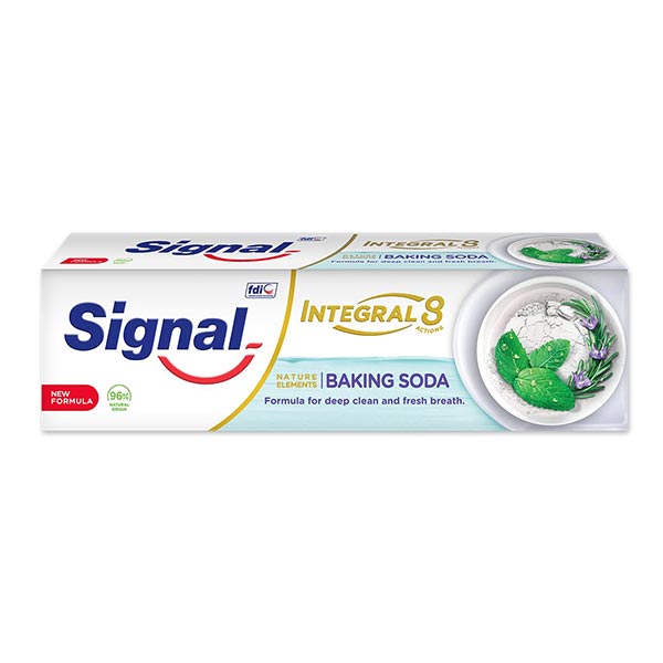 خمیر دندان اینتگرال 8 حاوی بیکینگ سودا سیگنال 75 میلی لیتر