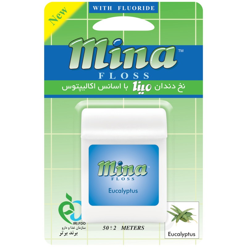 نخ دندان مینا با اسانس اکالپتوس 50 متر