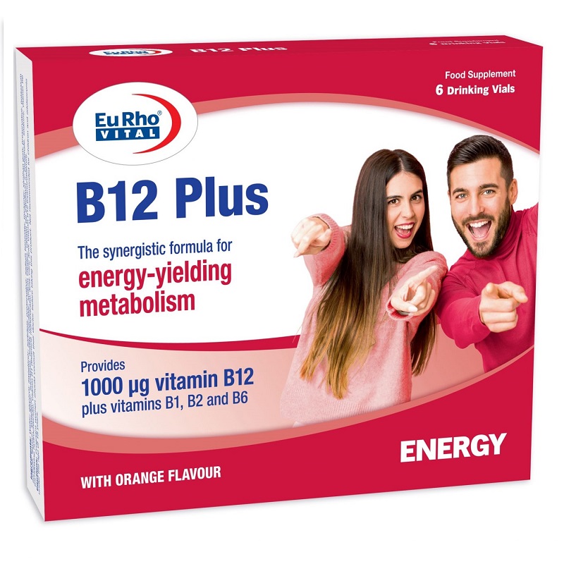ویال خوراکی ویتامین ب 12 پلاس یوروویتال 6 عدد