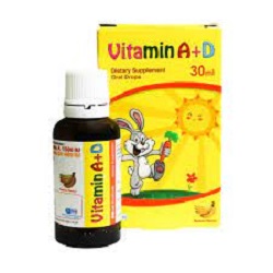 قطره ویتامین آ+د با طعم موز هگمتان داروی غرب 30 میلی لیتر