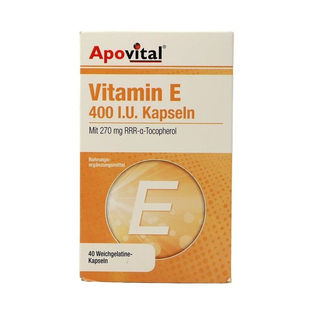 کپسول ژلاتینی نرم ویتامین E 400 واحد آپوویتال 40 عدد