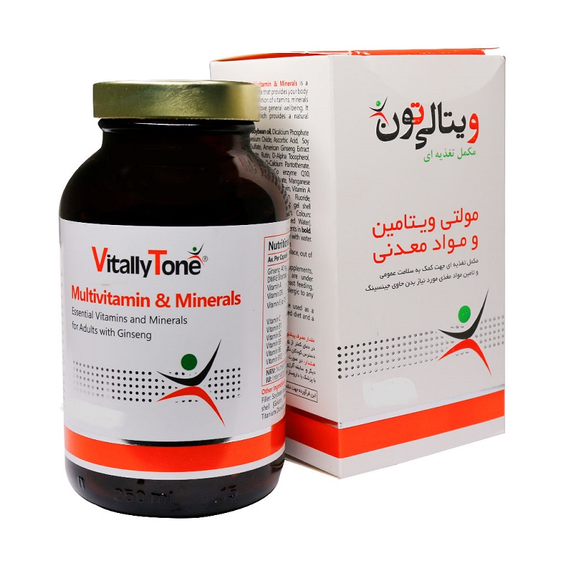 کپسول ژلاتینی نرم مولتی ویتامین و مینرال ویتالی تون 60 عددی
