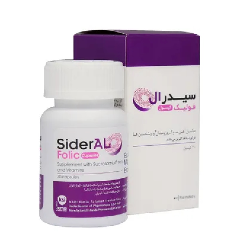 کپسول سیدرال فولیک 30 عددی