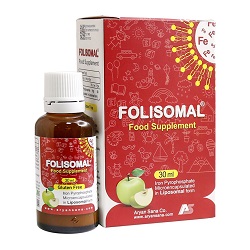 قطره آهن فولیزومال آریان سنا 30 میلی لیتر