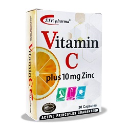 قرص ویتامین ث + زینک 10 میلی گرمی اس تی پی فارما 30 عدد
