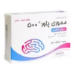 قرص روکش دار مموری پاور ۵۰۰ میلی گرم جالینوس ۲۸ عدد